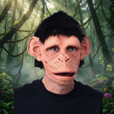Monkey-Monkey Chimp Mask
