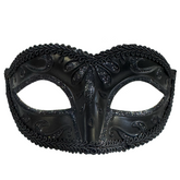 Small Black Venetian Mask