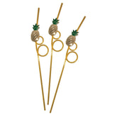 Pineapple Drinking Straws (3 Pack)