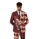 Suitmeister Scary Clown Red Adult Costume
