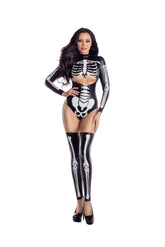 Glow In The Dark Sexy Skeleton Women's Costume