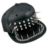 Slugger Spiked Pleather Baseball Cap