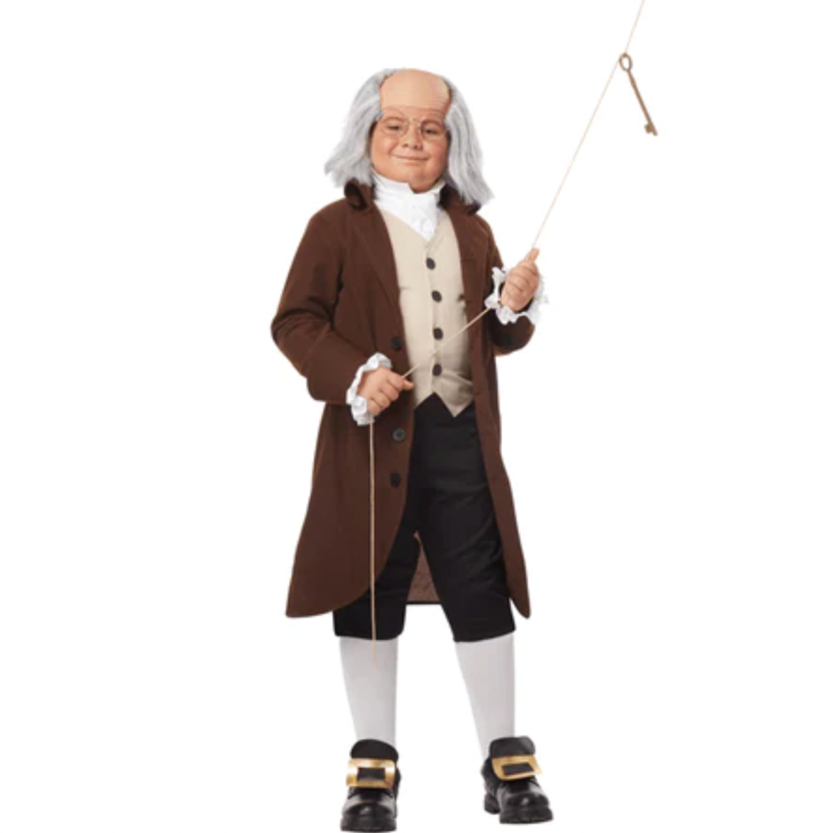 Founding Fathers Colonial Man Kids Costume