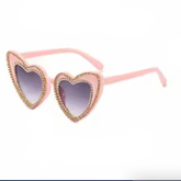 Double Heart Shaped Sunglasses