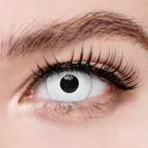 Pinky Paradise White UV Reactive Eye Contacts