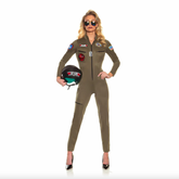 Top Gun Women's US Navy Pilot Costume Jumpsuit