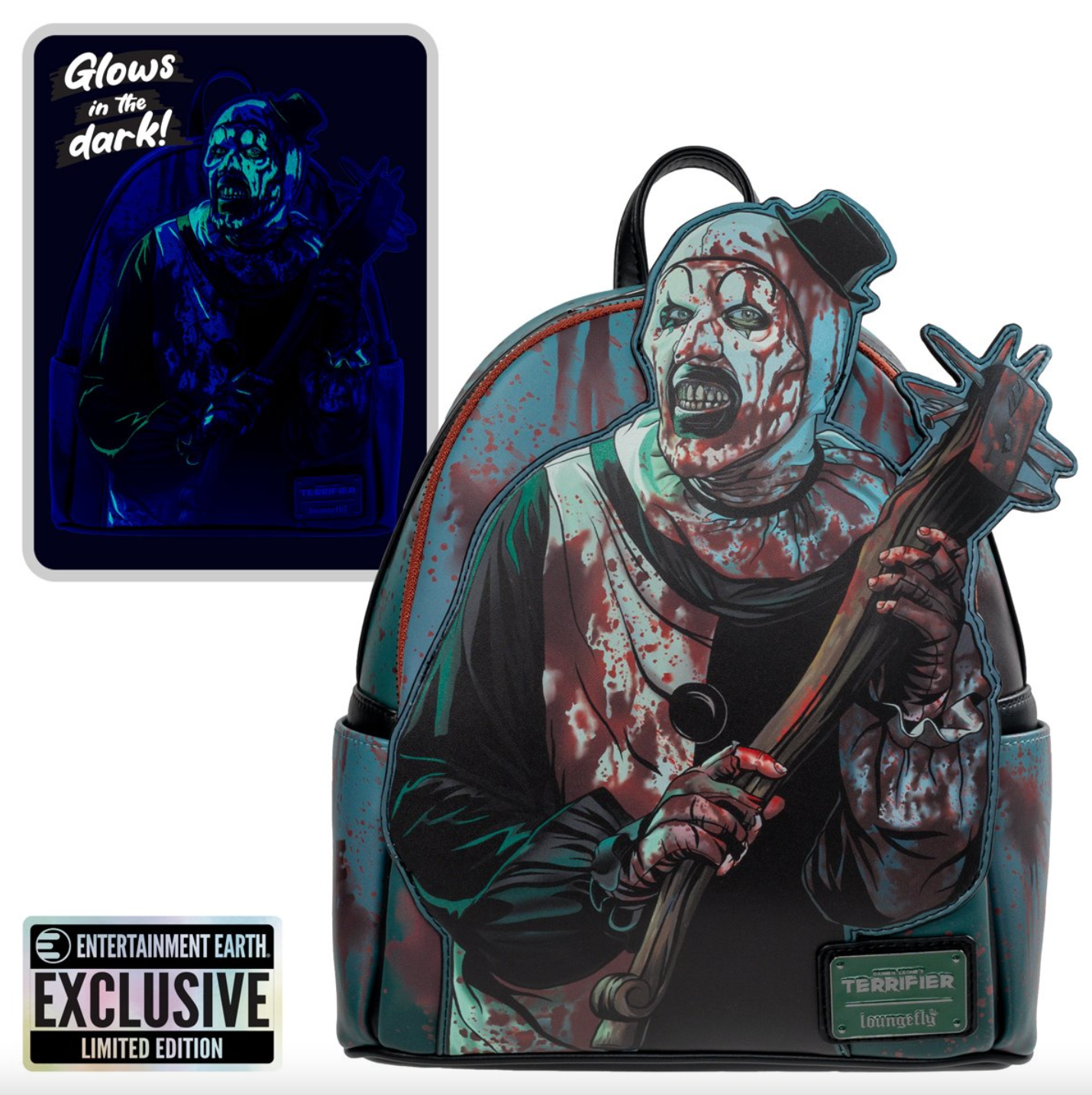 Terrifier Art the Clown Blood Splatter Glow-in-the-Dark Mini-Backpack – AbracadabraNYC