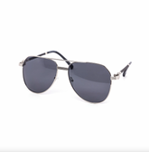 Oversized Rope Chain Aviator Gradient Sunglasses