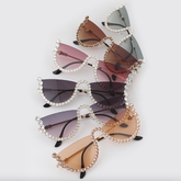 Mallory Bejeweled Undereye Sunglasses