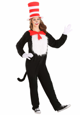 Dr Seuss Deluxe Cat In The Hat Adult Costume