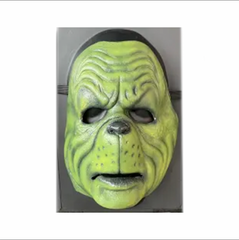 The Mean One Pre-Painted Slip Latex Mask w/ Double Straps