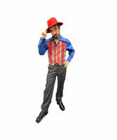 1970s Blue Party Set Men's Costume