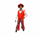 1970s Red Party Set Men's Costume
