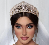 Regal Gold and Silver Rhinestone Princess Tiara