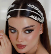Silver Laurel Bridal Headband