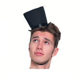 Old Time Mini Black Victorian Coachman Hat