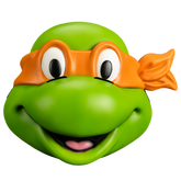 TMNT: Michelangelo Retro Injection Mask