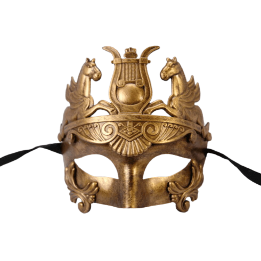 Gold Roman Venetian Male Mask