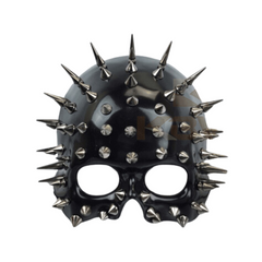 Steampunk Half Face Mask with Spikes