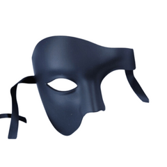 Venetian Phantom Black Mask