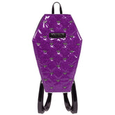 Bat Studded Quilt Coffin Backpack