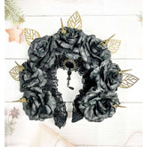 Black Rose Day of The Dead Headpiece