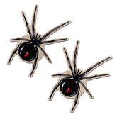 Black Widow Pasties Sparkling Velvet Halloween Nipple Covers