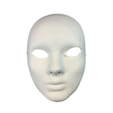 Blank White Papier Mache Mask