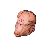 Blood Splattered Hanging Pig Head Prop
