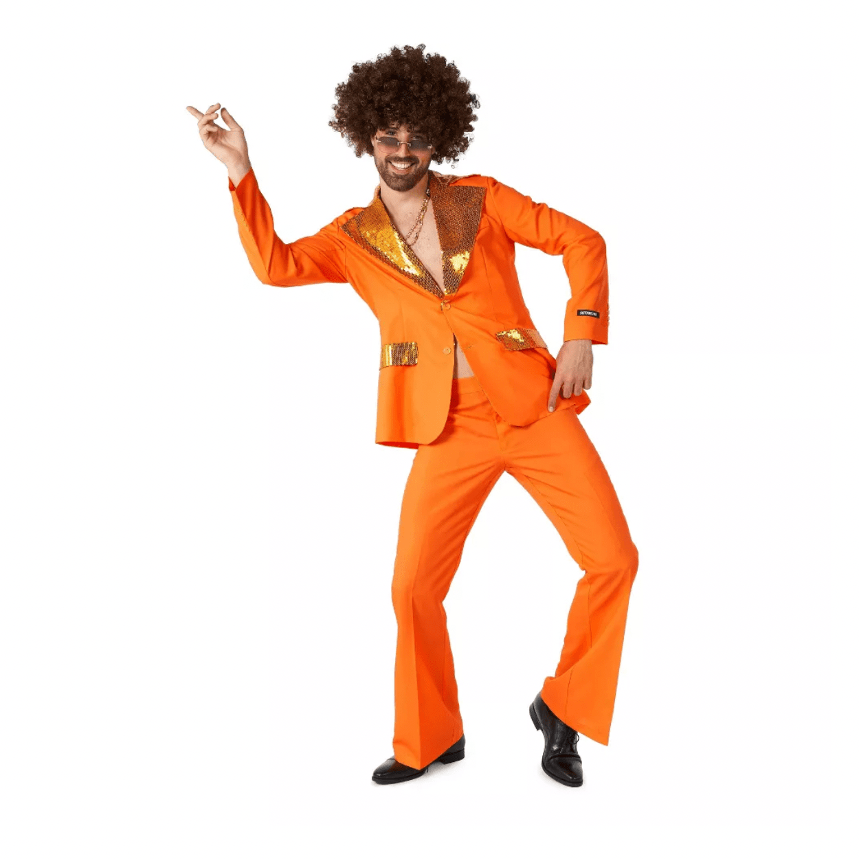 OppoSuits Bright Orange Disco Suitmeister Men's Suit – AbracadabraNYC