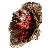 Char Broiled Charlie Burnt Severed Head Prop