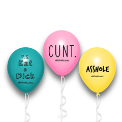 Rude Balloons - Assorted Pack of 12