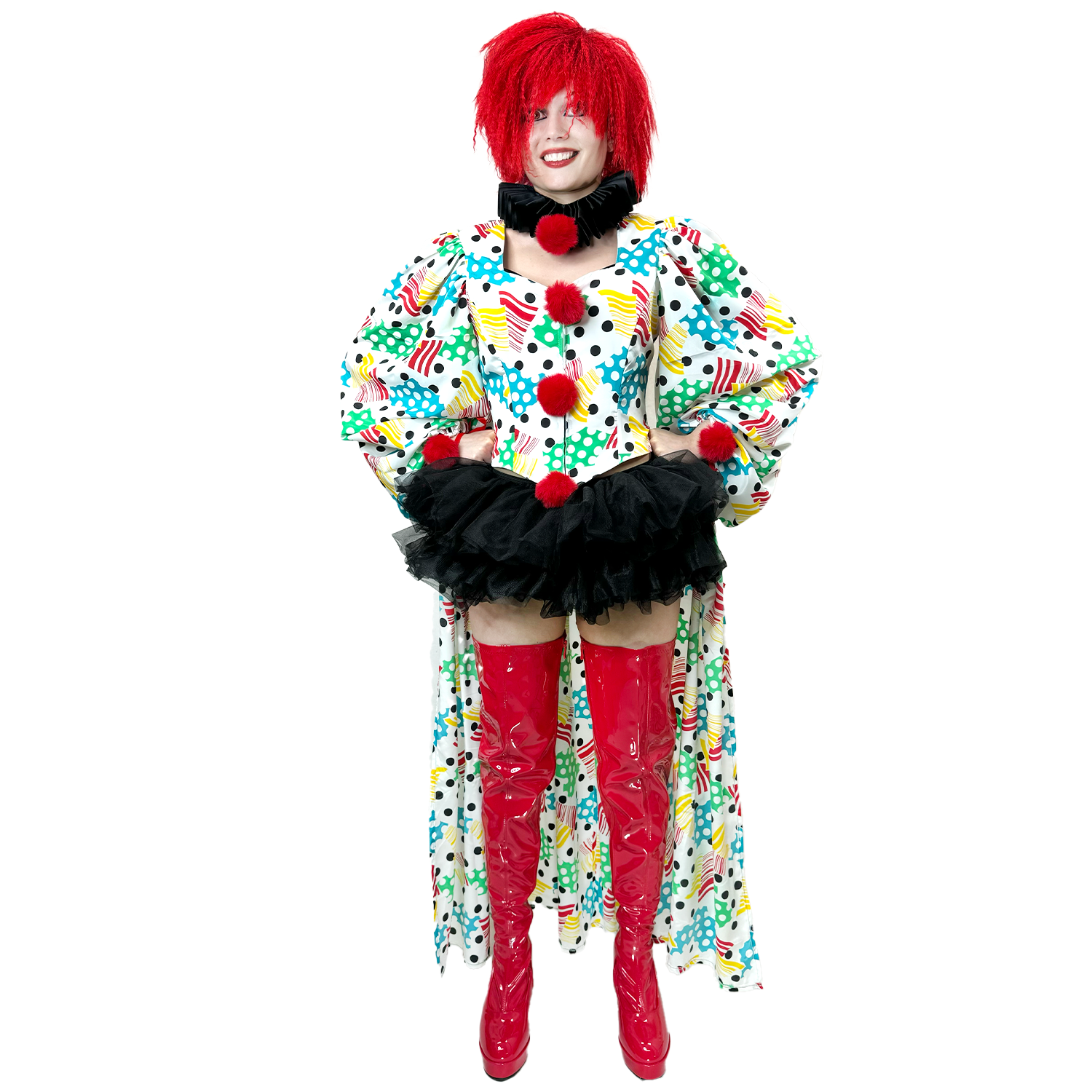 Colorful Carnival Dots Clown Women's Costume Buy / Medium Colorful Carnival Dots Clown Women's Costume Buy / Medium