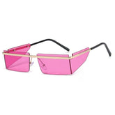 Cool Rectangle Metal Bar Sunglasses