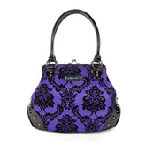 Damask Kiss Lock Handbag