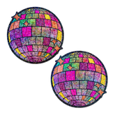 Disco Ball Nipple Covers Shimmering Glitter Pasties