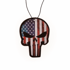 Punisher Skull American Flag Air Freshener