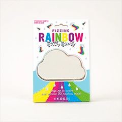 Rainbow Cloud Fizzing Bath Bomb