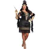 Swanky Flapper Women's Sexy Plus Size Costume