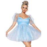 Frosted Organza Babydoll Women's Dress