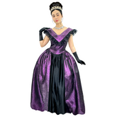 Victorian Purple Brocade Lady Adult Costume