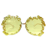 Gold Decorative Frame Sunglasses