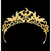 Gold Vampire Bat Rhinestone Crown