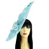Oversized Aqua Bouquet Fascinator