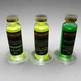 Halloween Medical Prop Vial & LED Light Up Disc Set