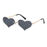 Heart Shaped Flaming Sunglasses