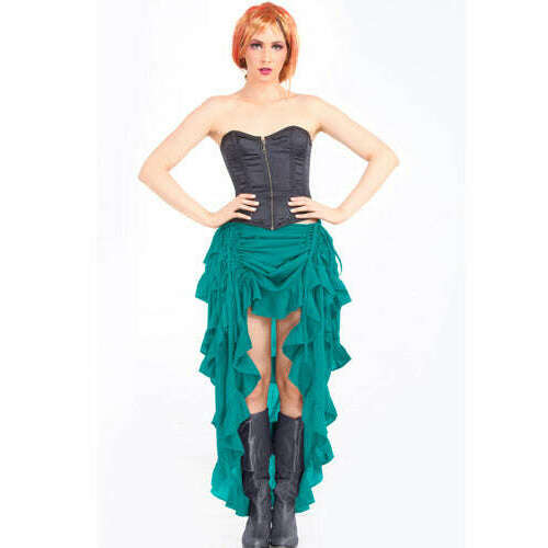 Hunter Green Steampunk Show Girl Skirt Medium Hunter Green Steampunk Show Girl Skirt Medium