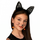 Marabou Feather and Lace Headband