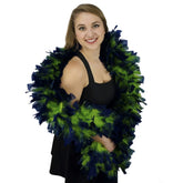 Luxurious Lime Tipped Royal Blue Turkey Feather Boa