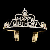 Happy Birthday Rhinestone Bling Tiara